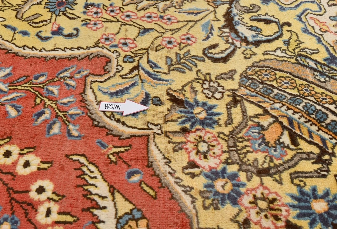 Vintage Classic Pictorial 10X14 Shahreza Persian Rug - 15