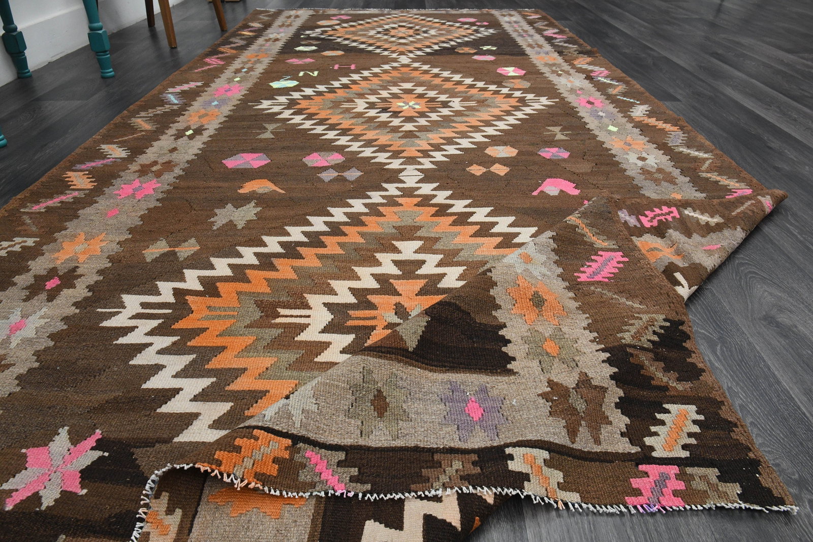 6x12 ft, Geometric Wide Runner - 4