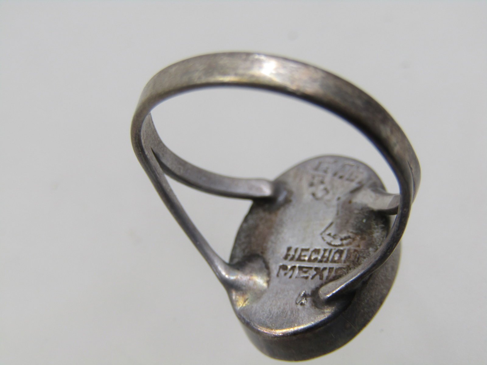 Vintage Sterling Abalone Ring, Sz. 5.5, Mexico, 1960's-1970's - 5