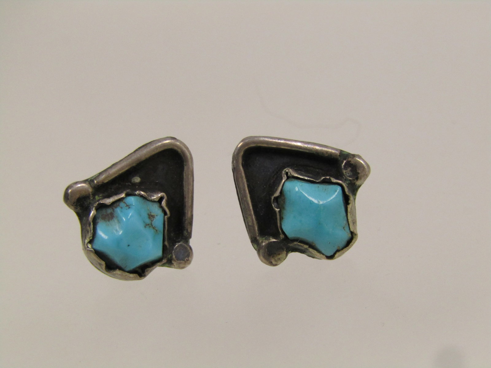 Vintage Sterling Turquoise Petit Point Navajo Ladies' Watch Cuff Bracelet, F. M. Begay, 1970's-After - 4
