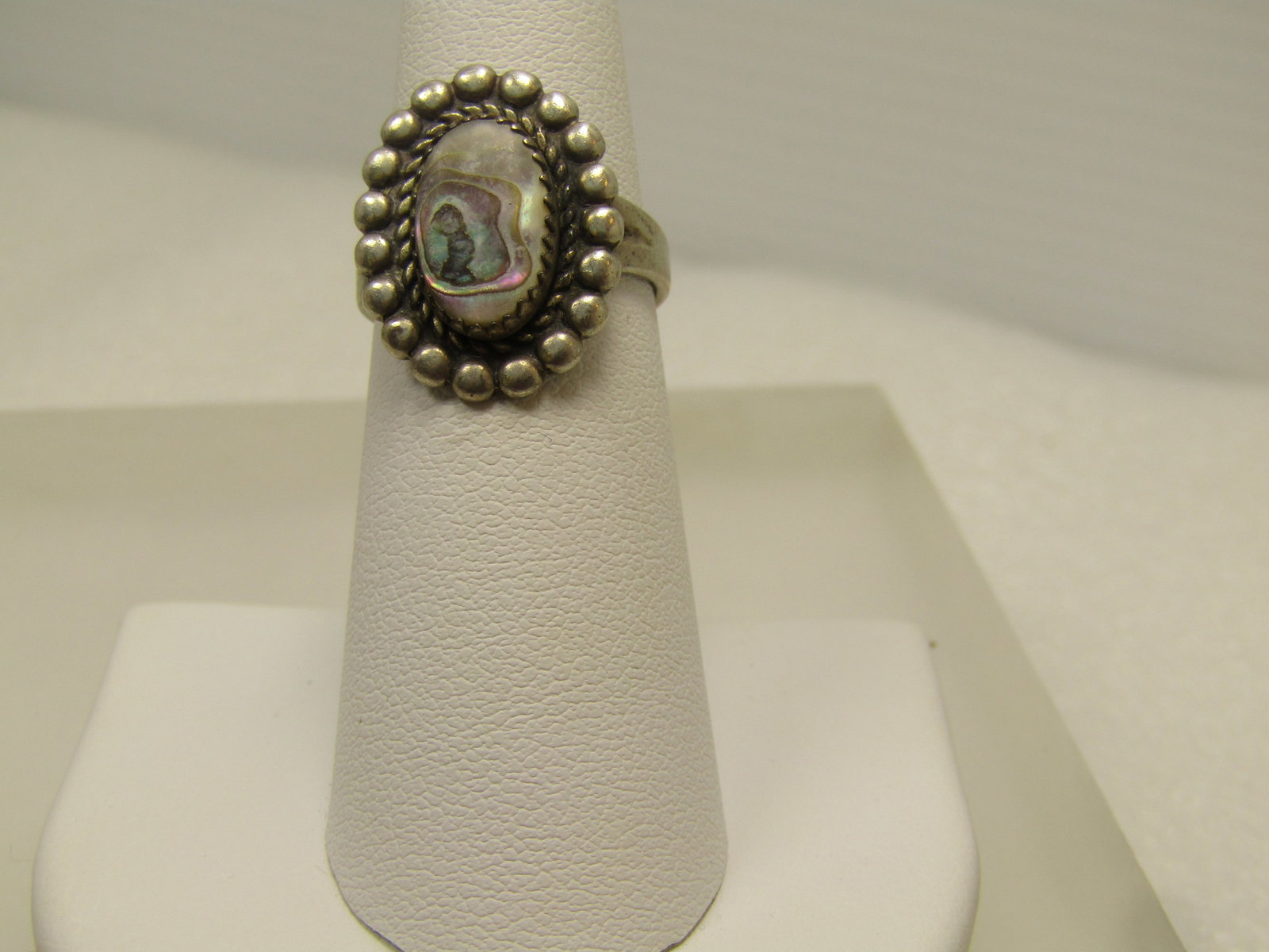 Vintage Sterling Southwestern Abalone Ring, Sz. 6, Bell Trading, 1960's-1970's - 2