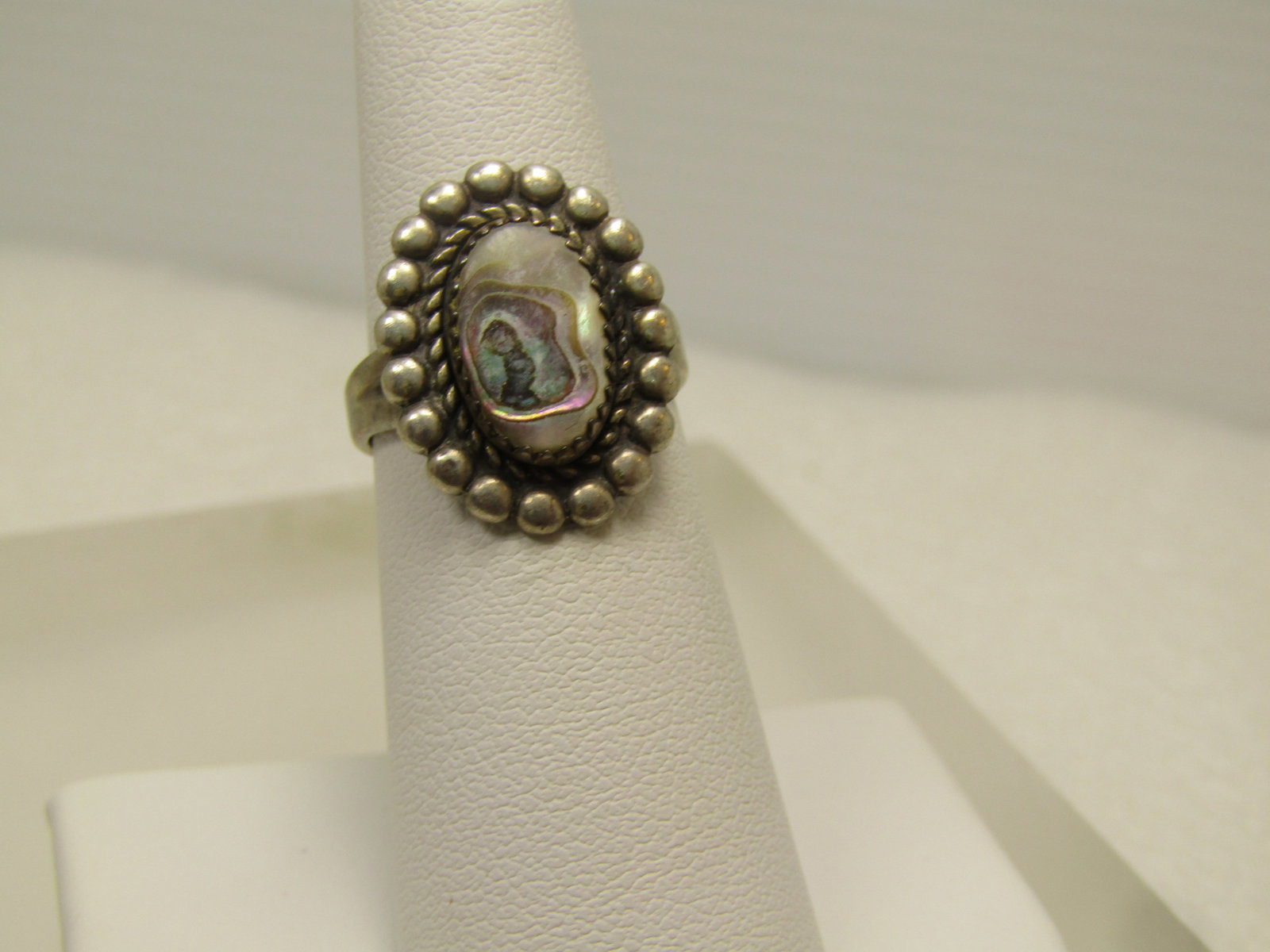 Vintage Sterling Southwestern Abalone Ring, Sz. 6, Bell Trading, 1960's-1970's - 3