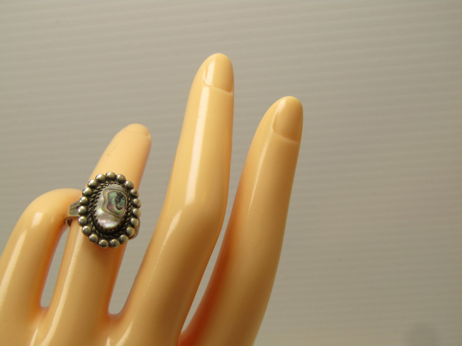 Vintage Sterling Southwestern Abalone Ring, Sz. 6, Bell Trading, 1960's-1970's - 7