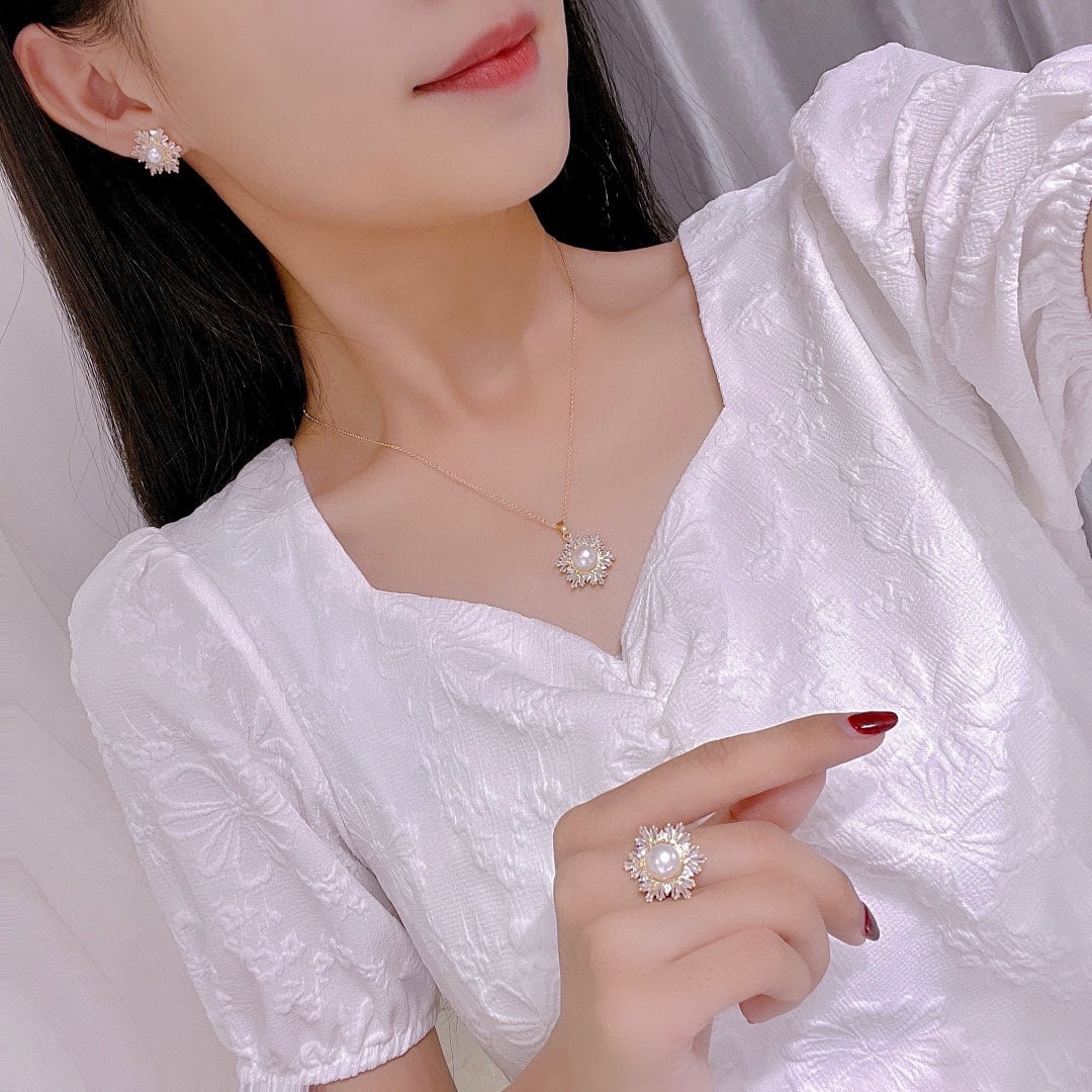 Natural Pearl Set - 3