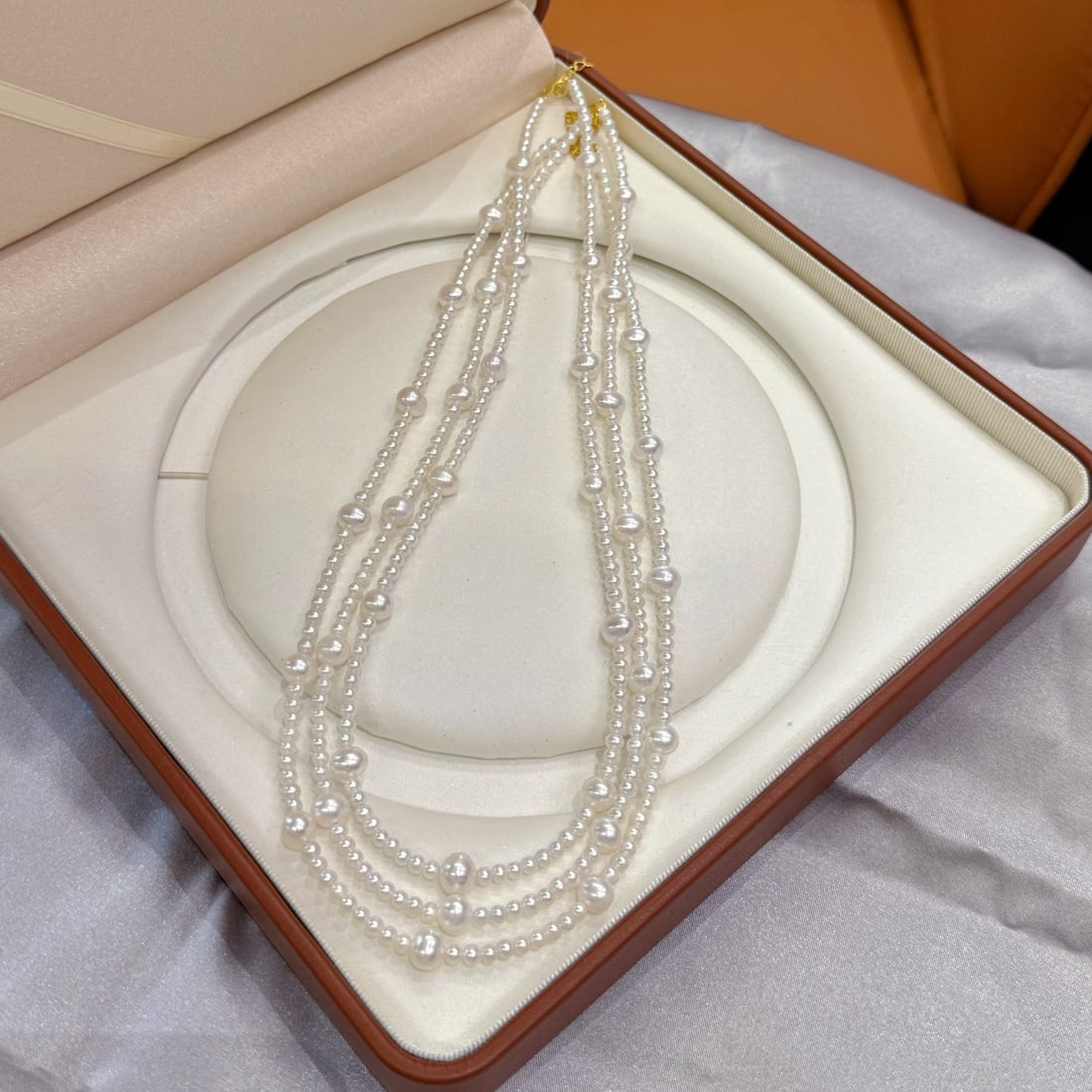 S925 Silver Natural Pearl Necklace - 3
