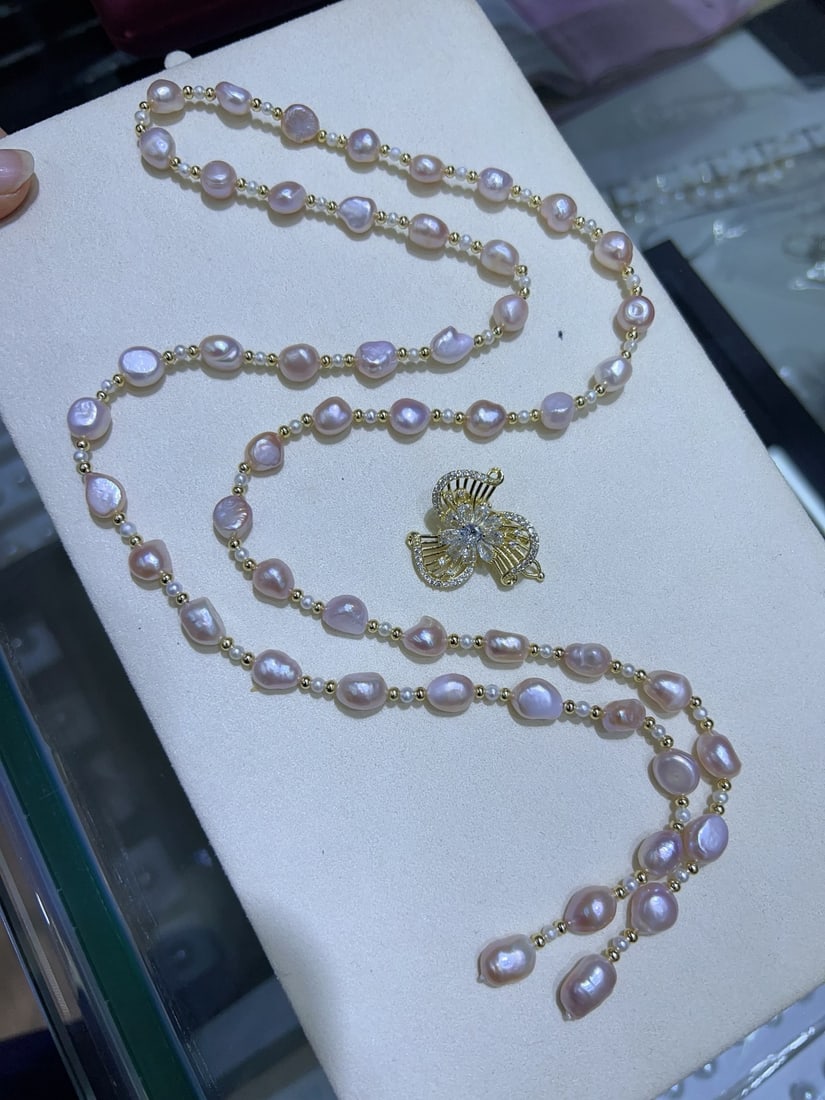 Natural Pearl Necklace - 4
