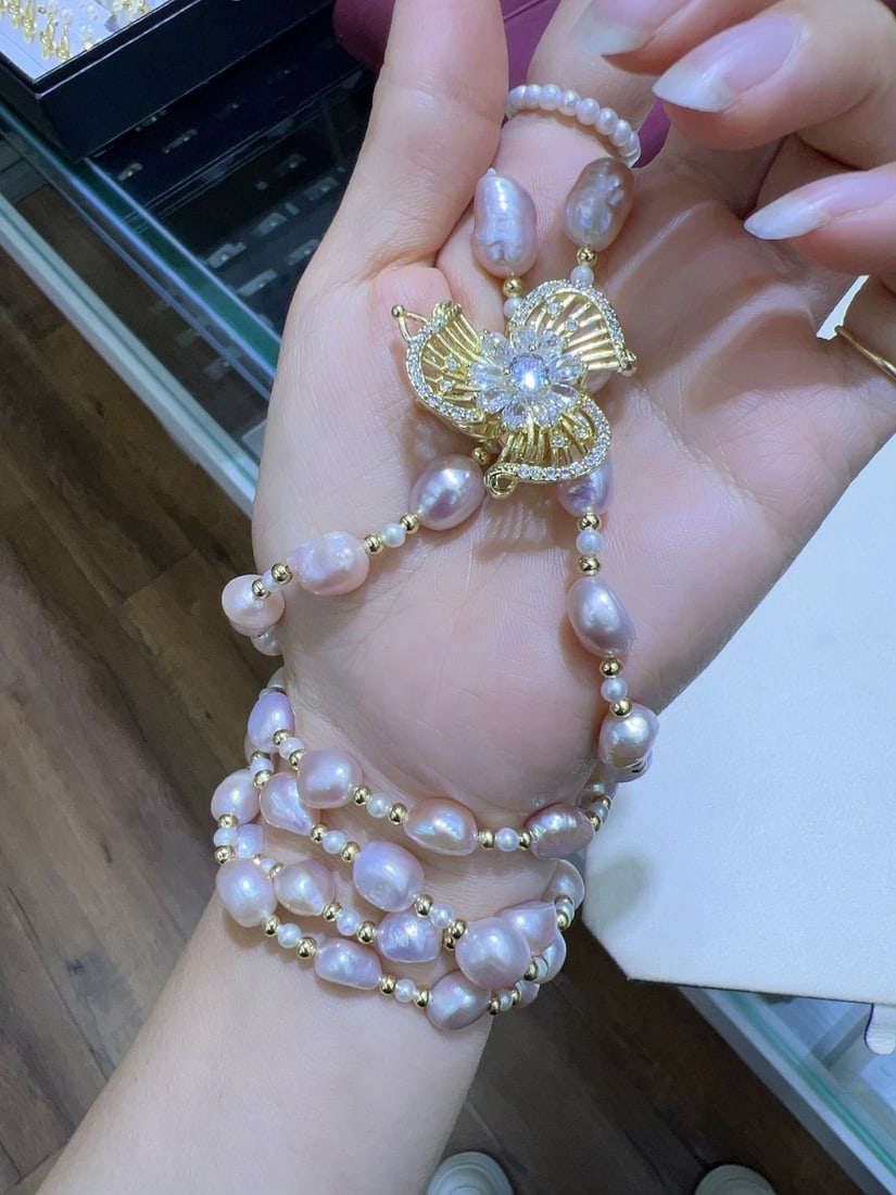 Natural Pearl Necklace - 6