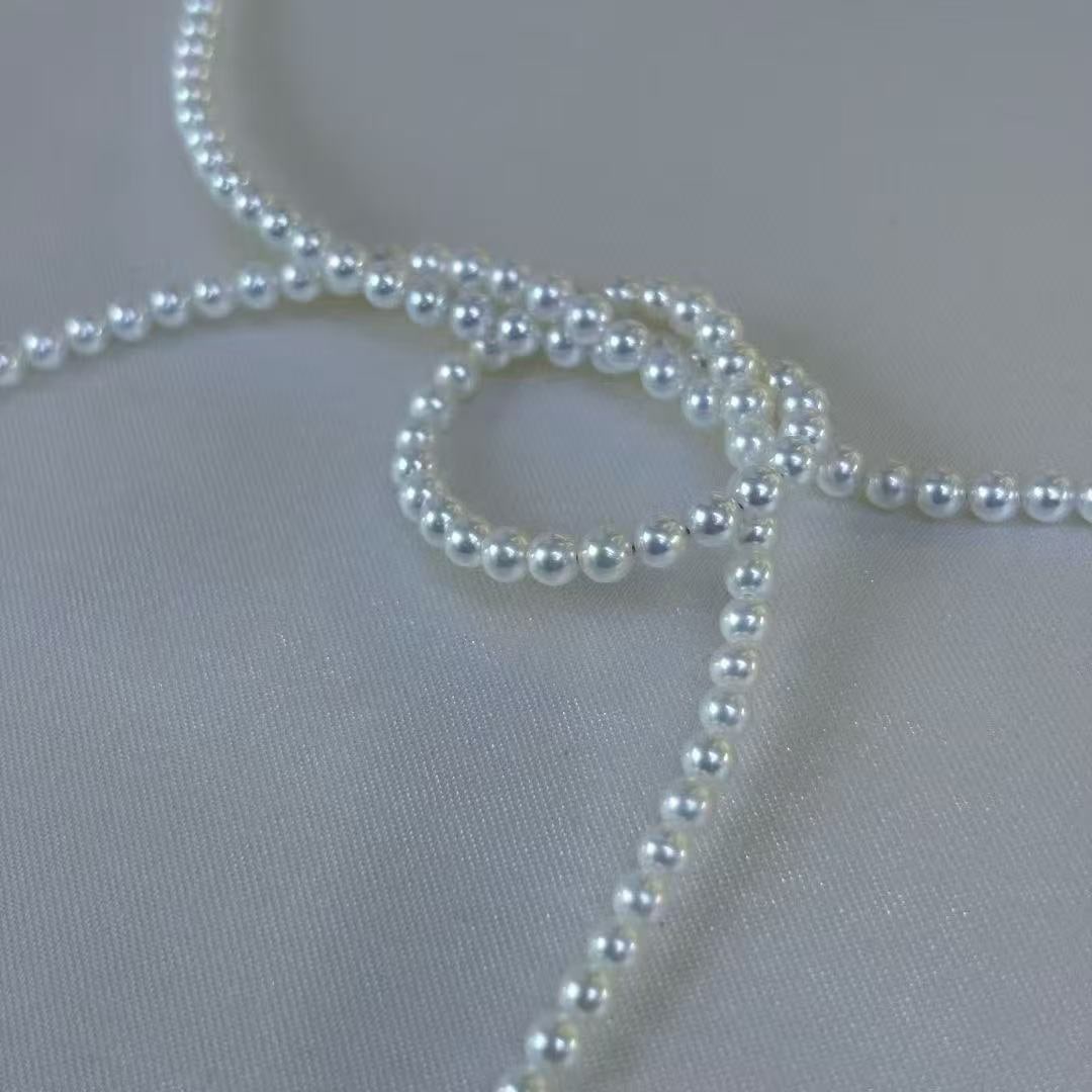 Aurora Natural Pearl Sweater Necklace - 3