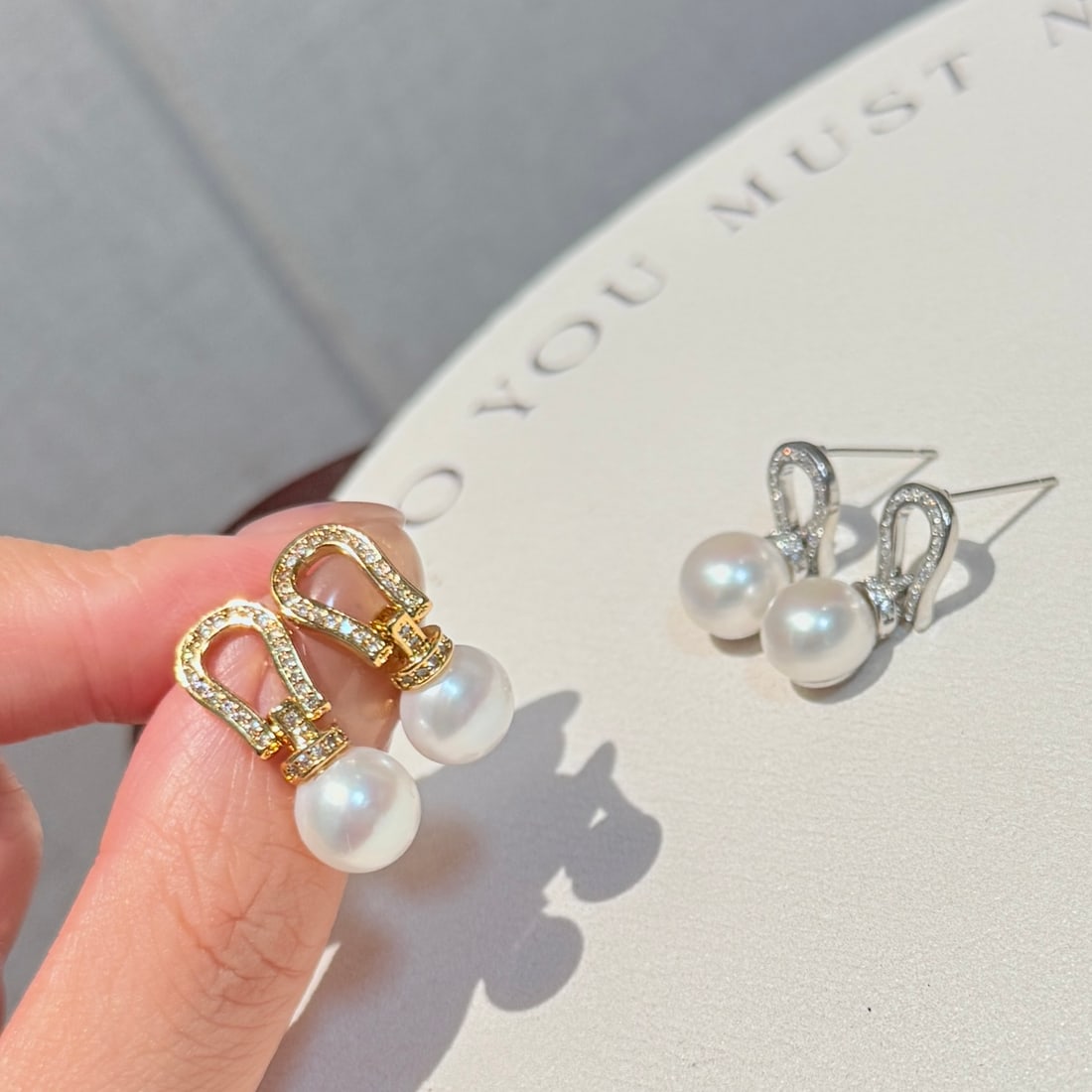 Natural Freshwater Pearl Earrings - 2