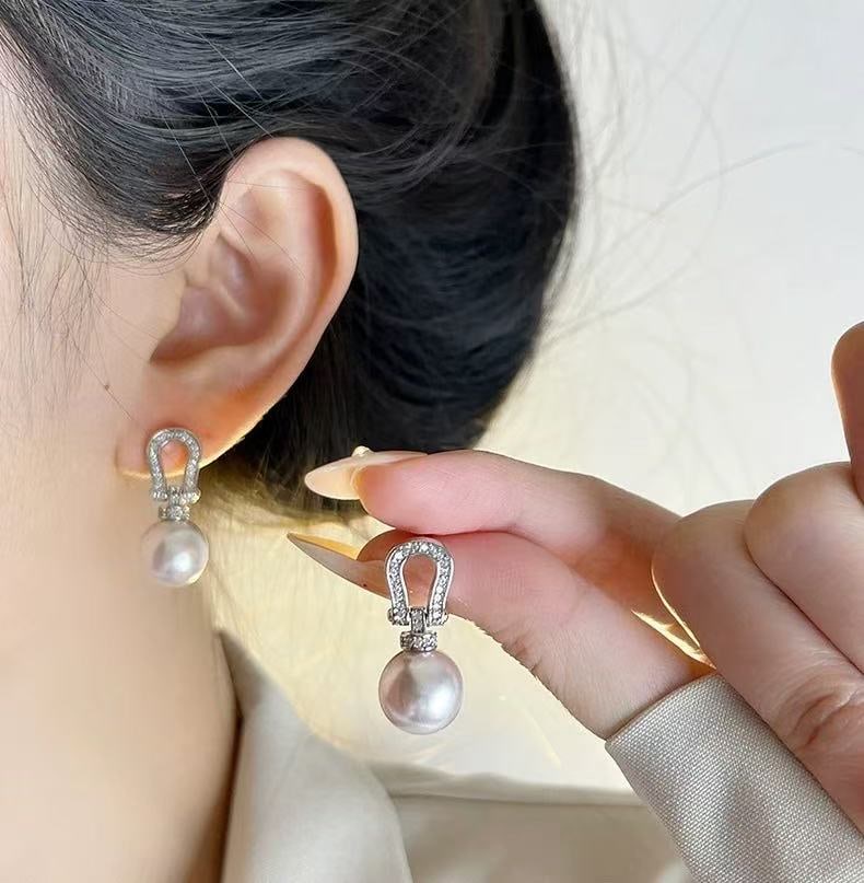 Natural Freshwater Pearl Earrings - 5