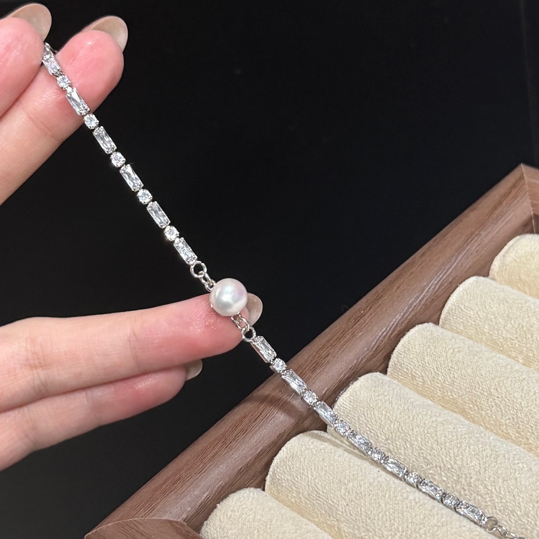 Natural Freshwater Pearl Bracelet - 4