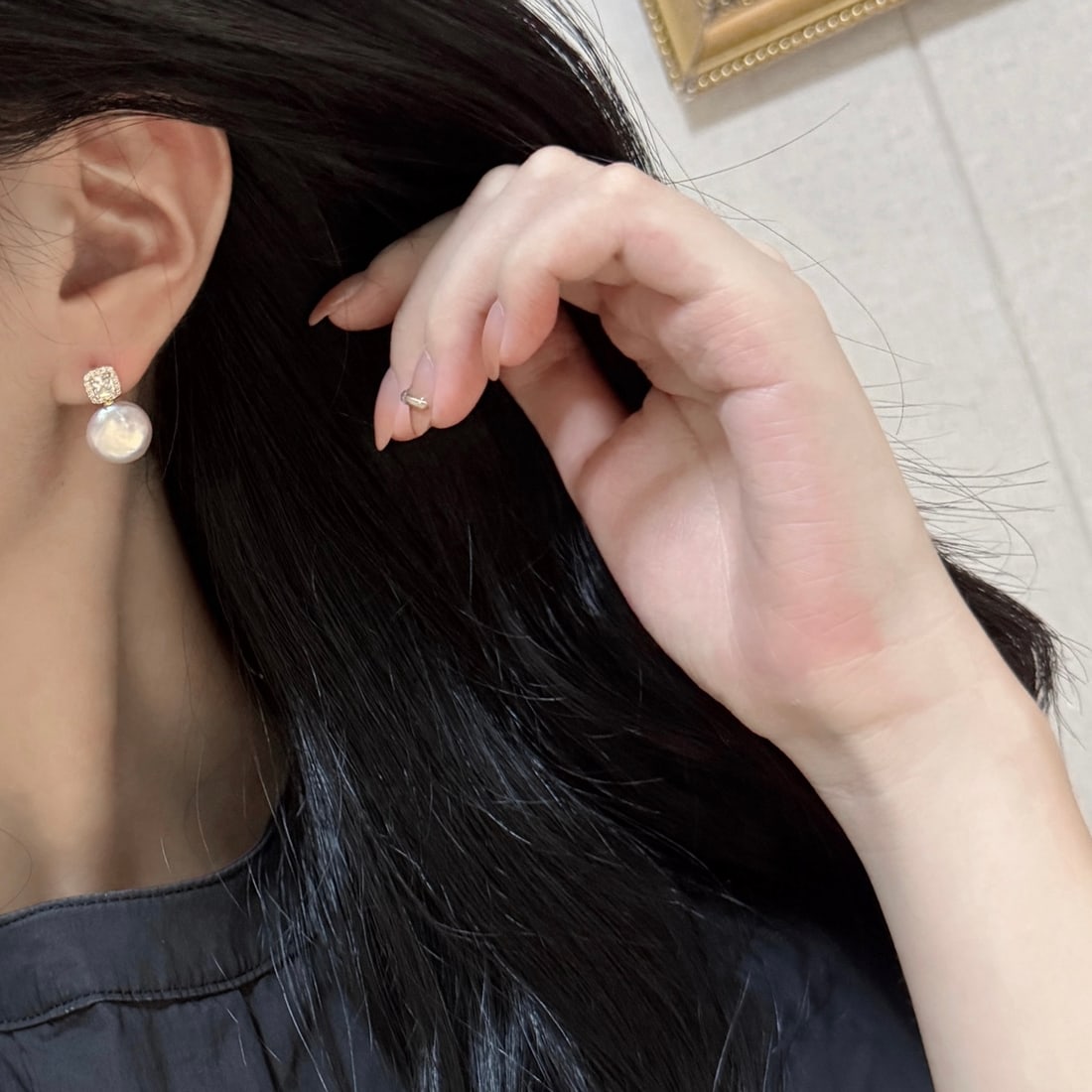 Natural Baroque Pearl Earrings - 6