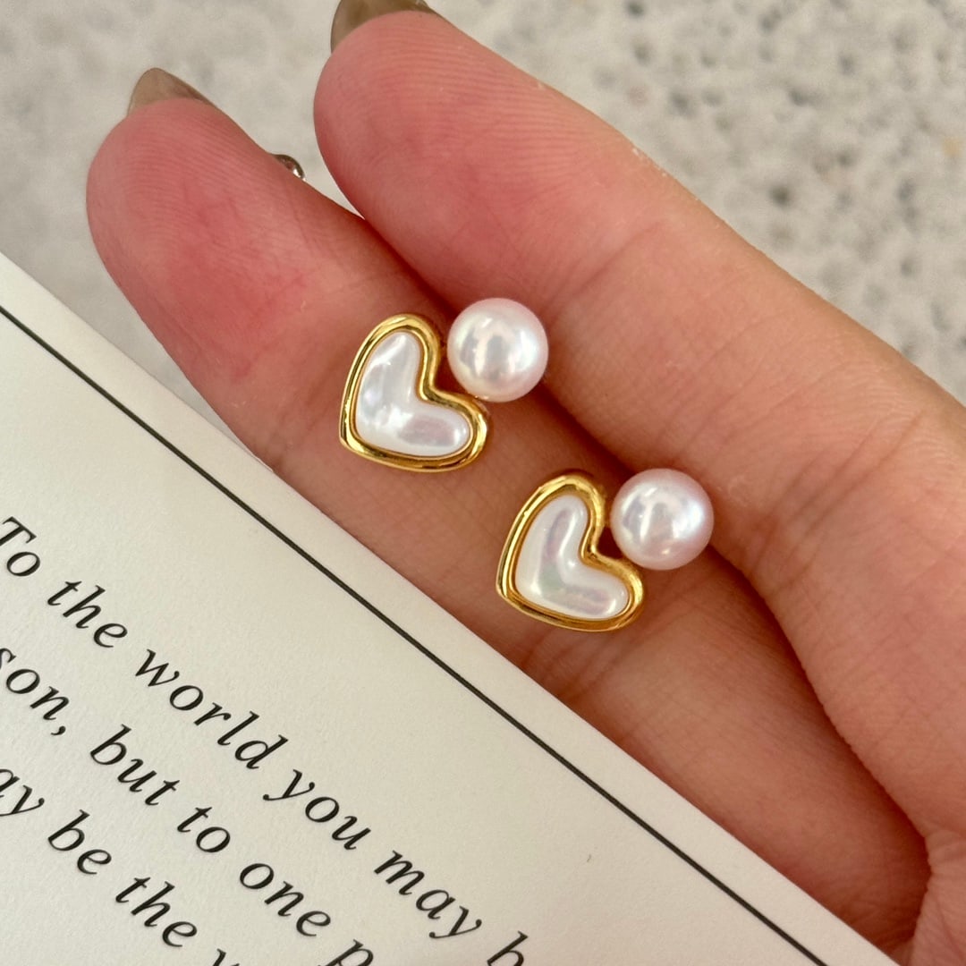 Natural Freshwater Pearl Earrings - 2