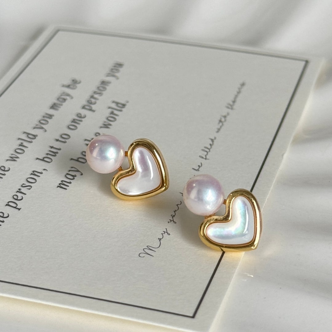 Natural Freshwater Pearl Earrings - 5
