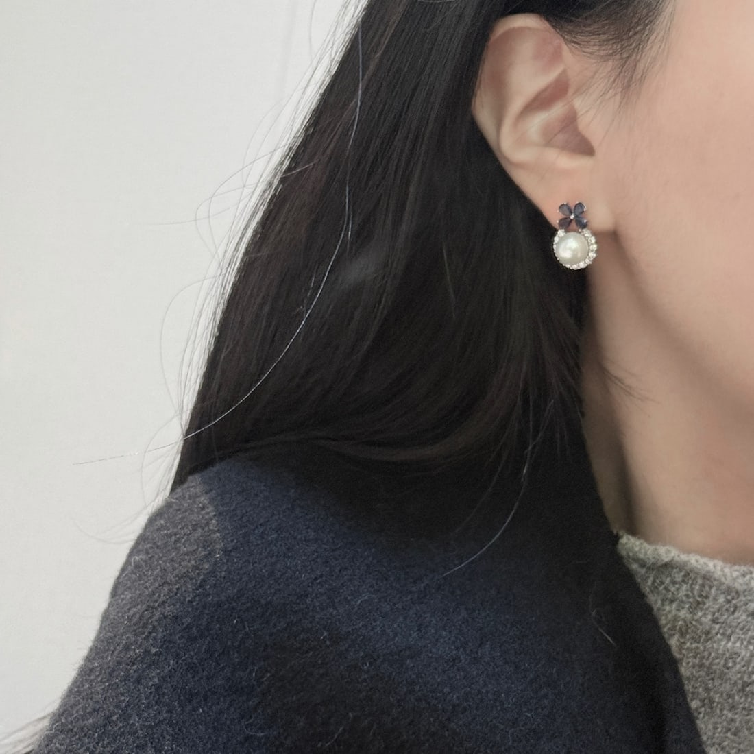 Natural Freshwater Pearl Earrings - 6