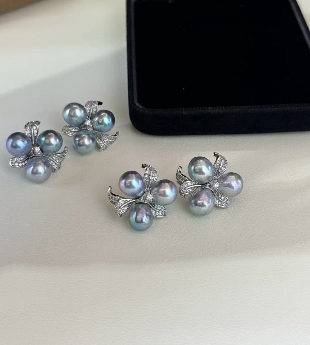 Seawater pearl earrings - 2