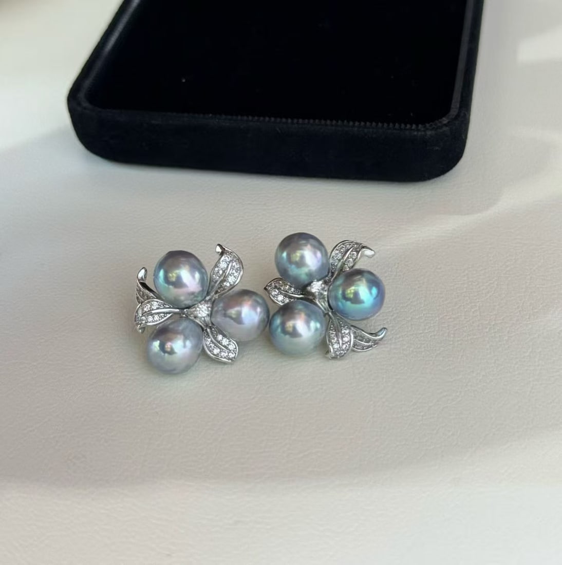 Seawater pearl earrings - 5