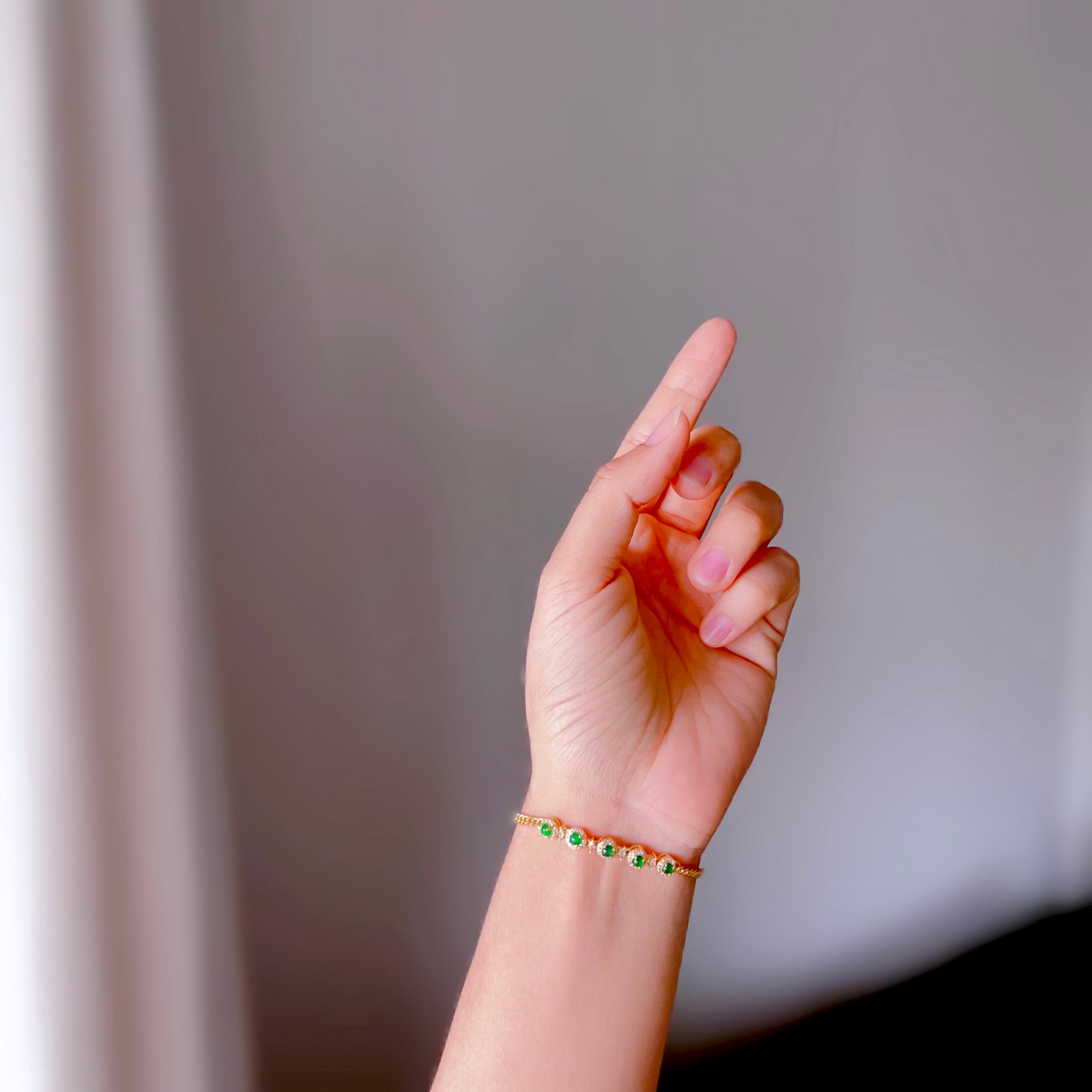 Natural jadeite bracelet - 2