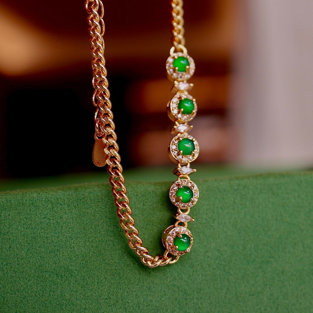 Natural jadeite bracelet - 3