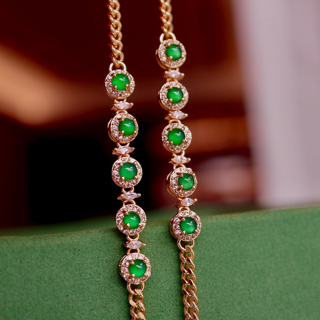 Natural jadeite bracelet - 5