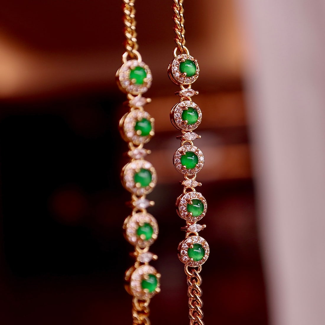 Natural jadeite bracelet - 8