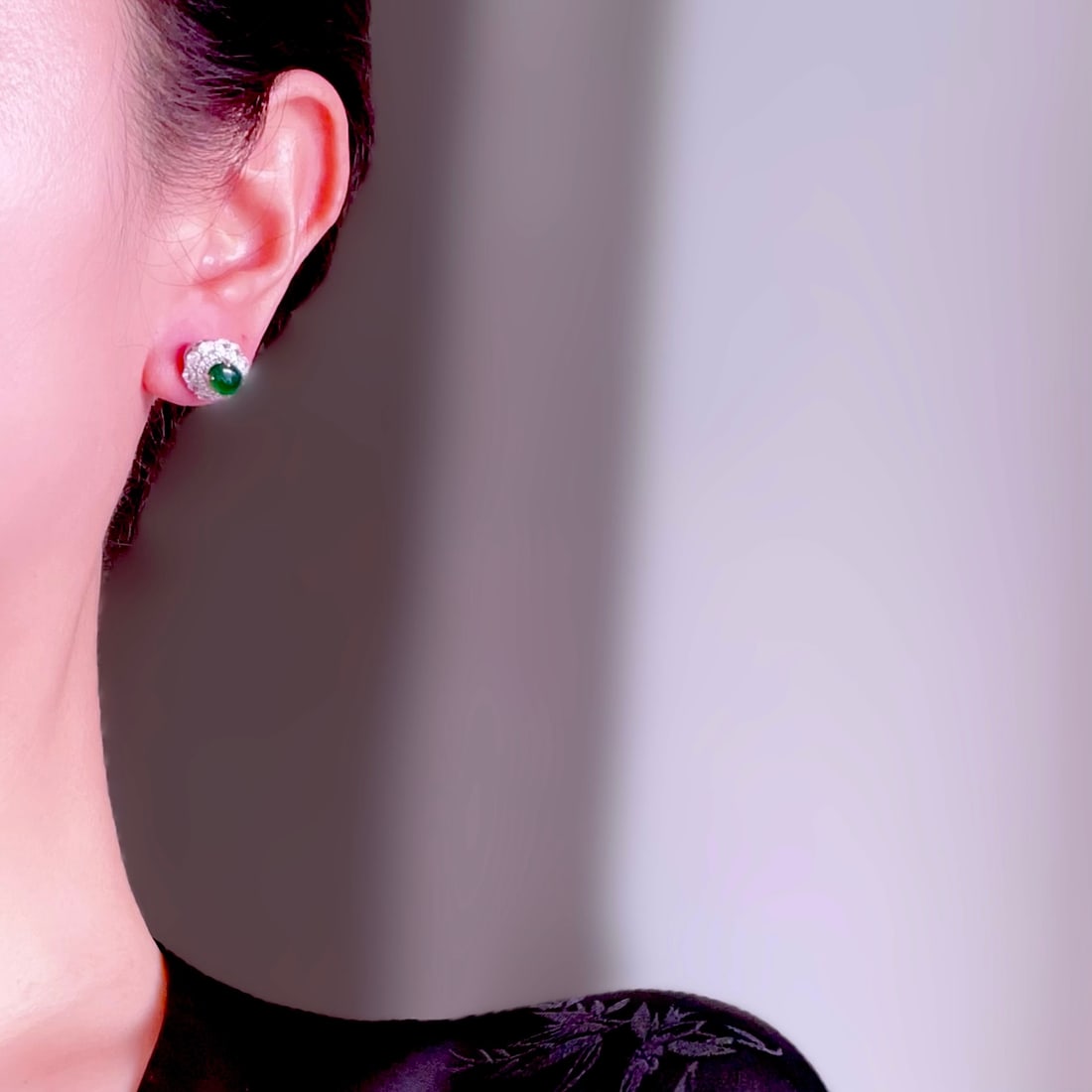 Natural Jade Earrings - 9
