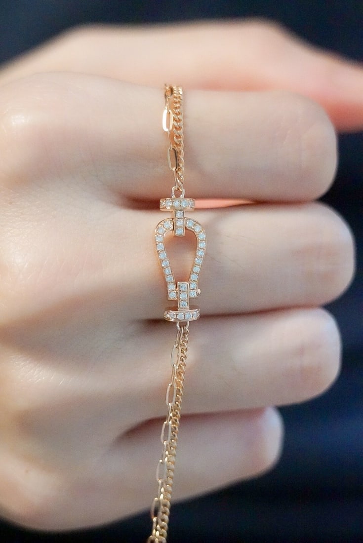 18K Gold Diamond Bracelet - 5