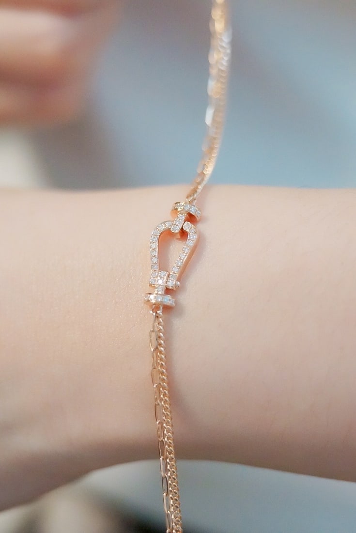 18K Gold Diamond Bracelet - 6