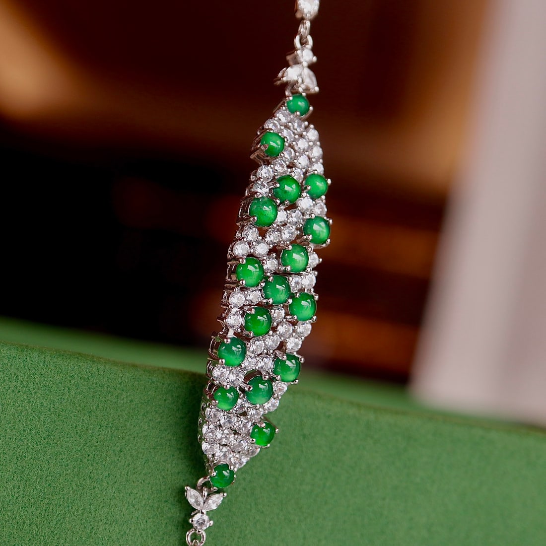Natural jadeite bracelet - 6