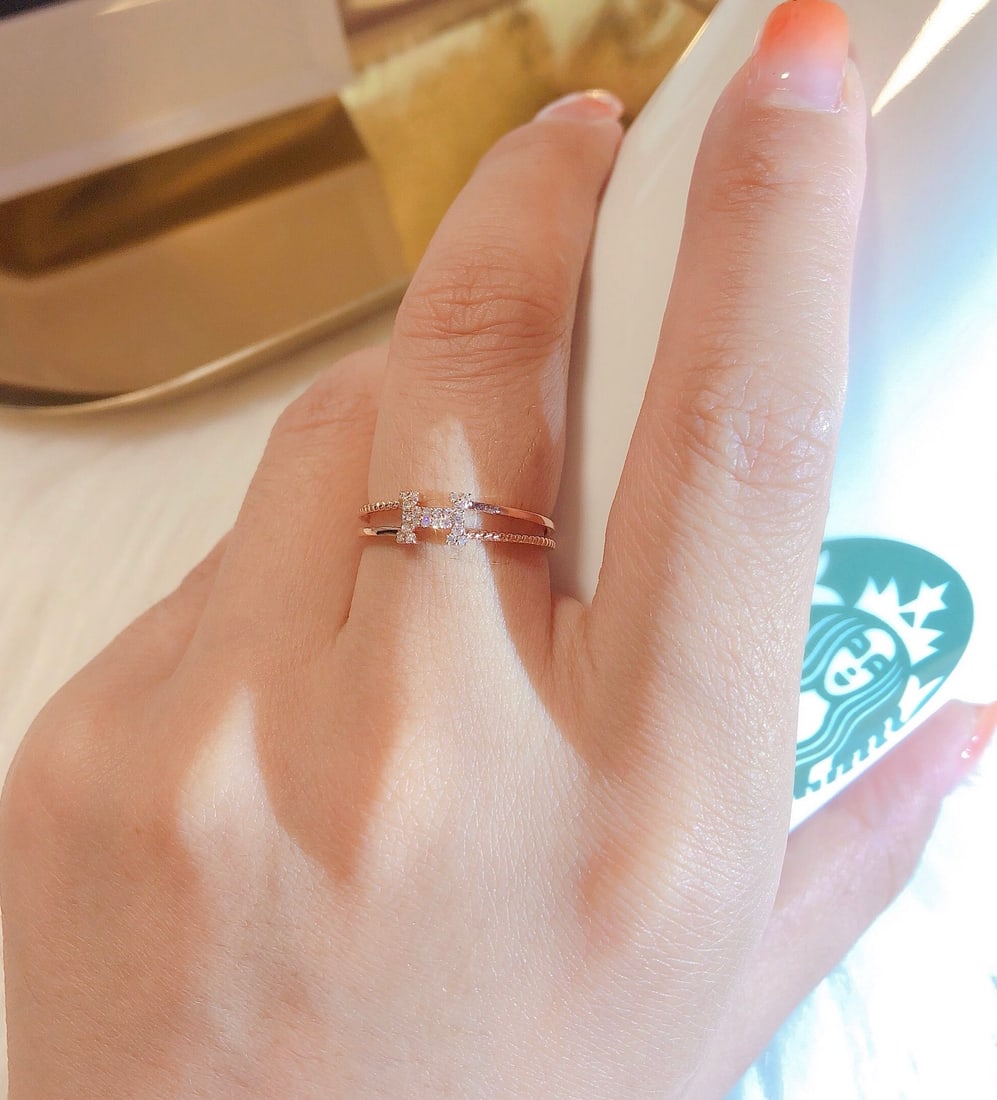 18K Gold Diamond Ring - 3