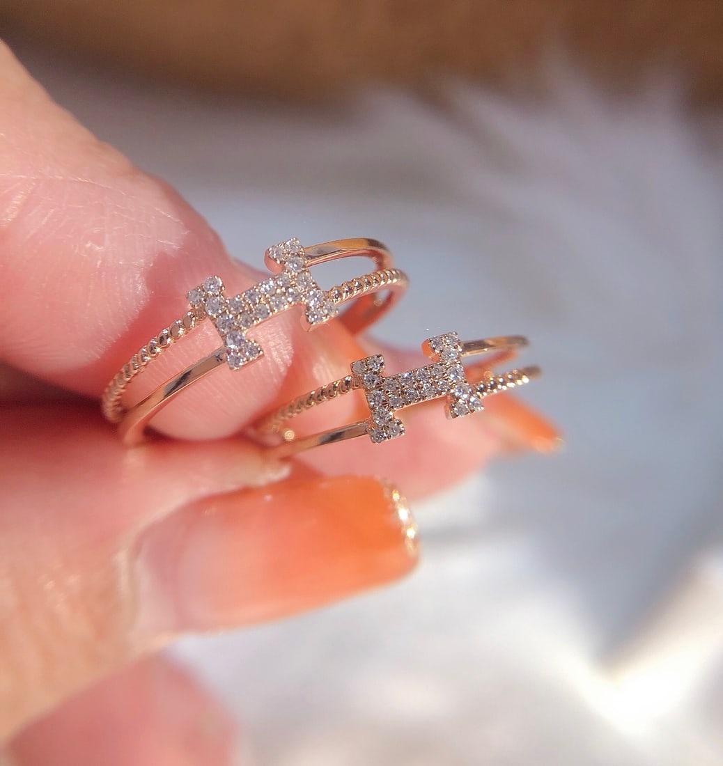 18K Gold Diamond Ring - 4