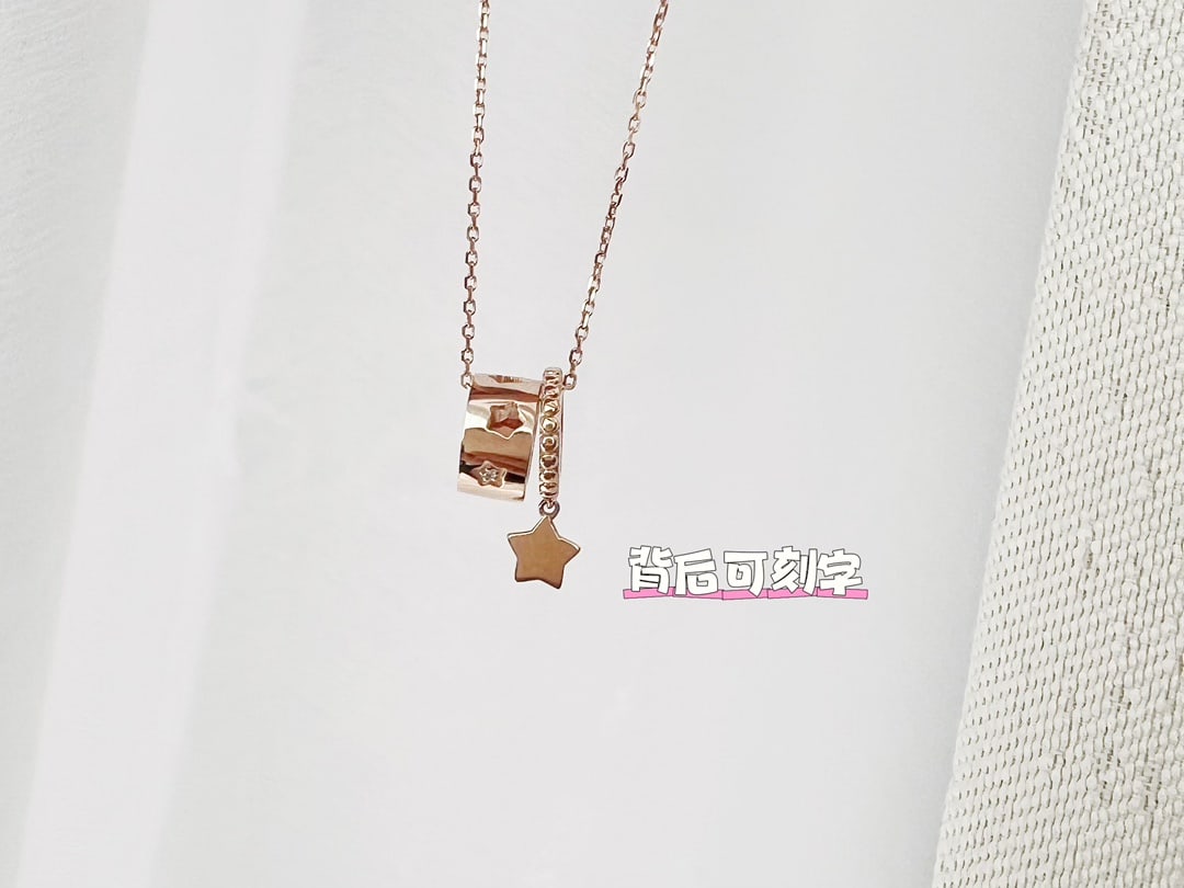 18K Gold Diamond Necklace - 6