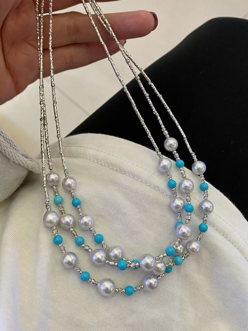Natural Seawater Akoya Necklace - 2
