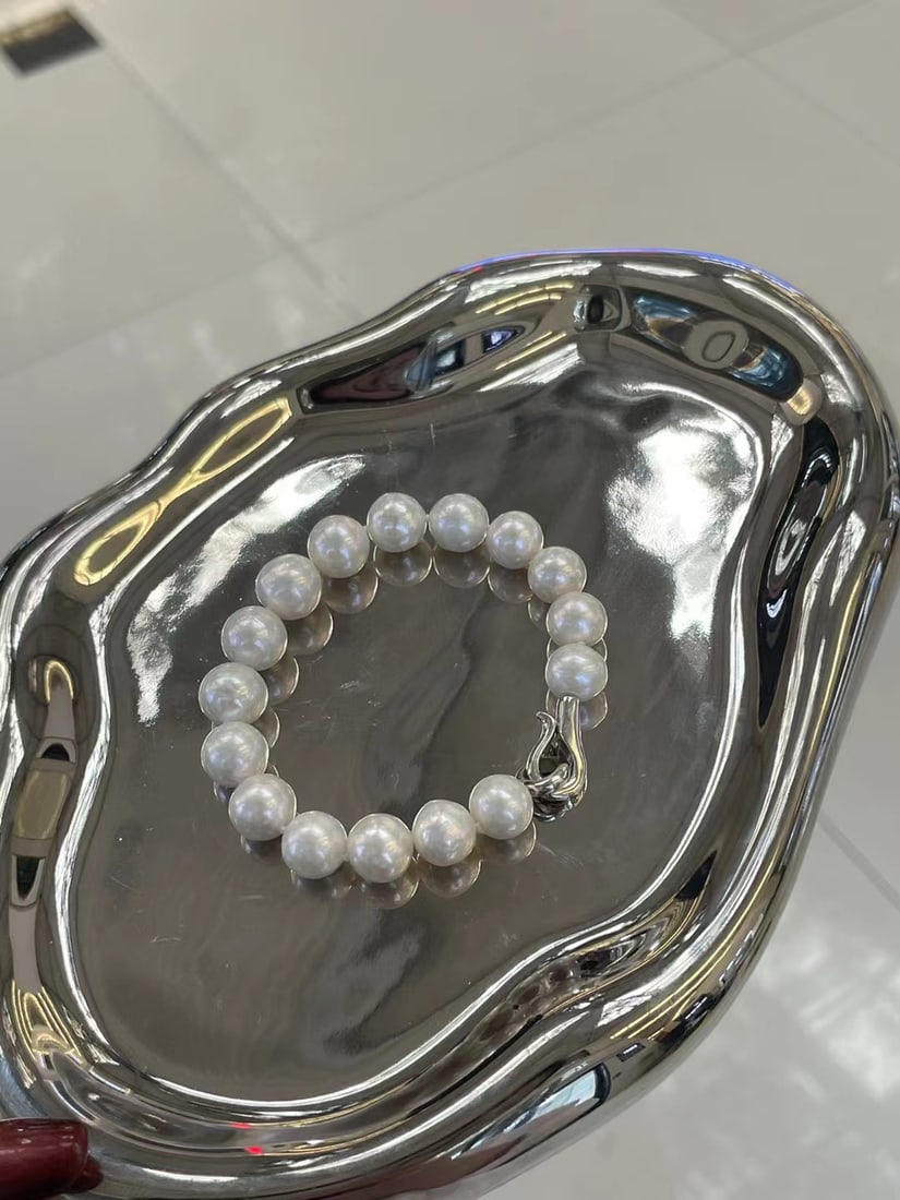 Sterling Silver Natural Freshwater Pearl Bracelet - 2