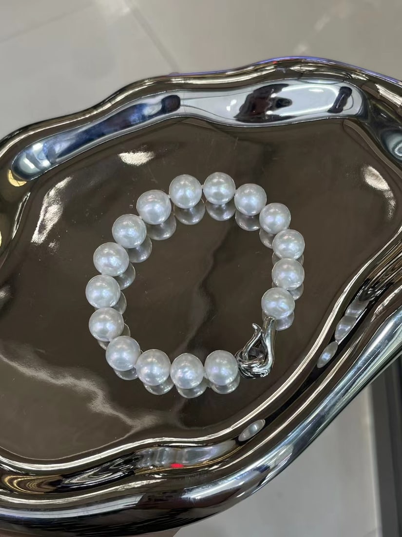 Sterling Silver Natural Freshwater Pearl Bracelet - 3