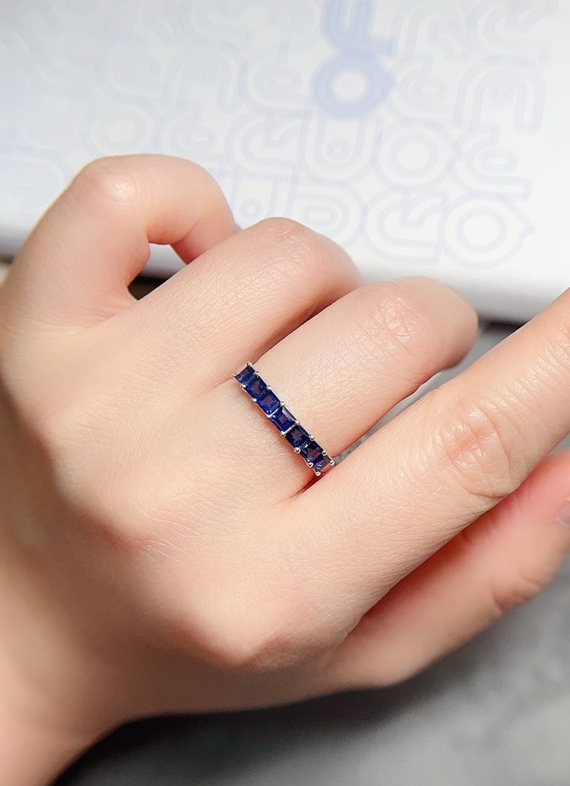 18K Gold Sapphire Ring - 5