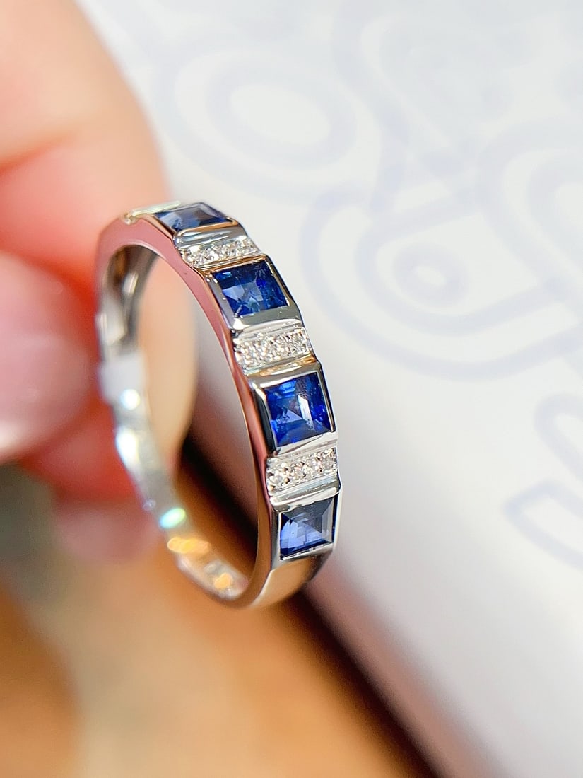 18K Gold Sapphire Ring - 2
