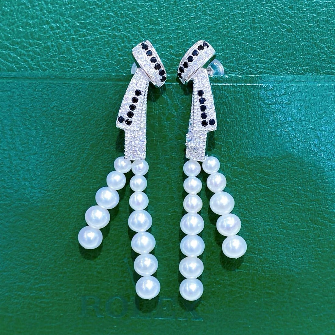 925 Silver Natural Freshwater Pearl Earrings - 4