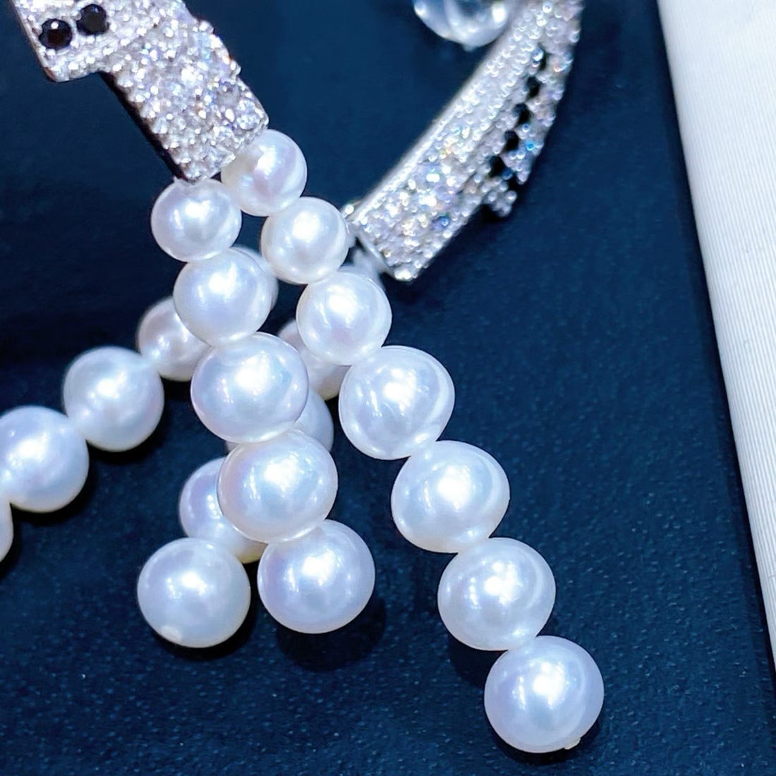 925 Silver Natural Freshwater Pearl Earrings - 8