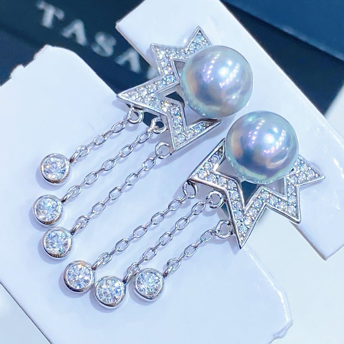Sterling Silver Perfectly Round Akoya Pearl Earrings - 5