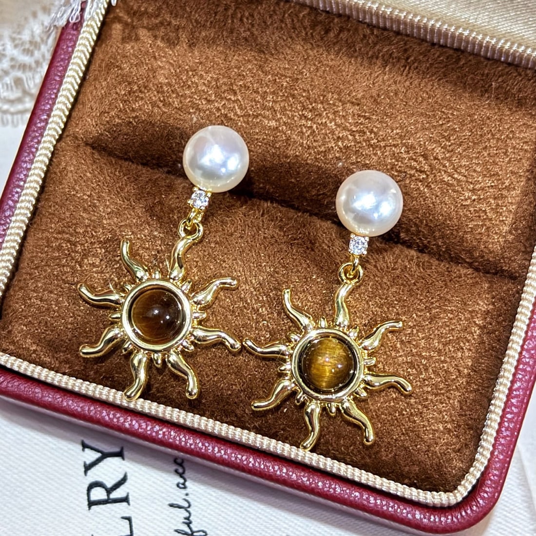 Natural Mallard Tone Pearl Earrings - 3