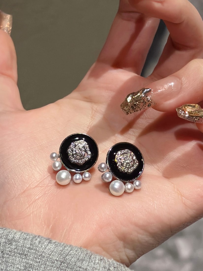 Natural Freshwater Pearl Earrings - 5