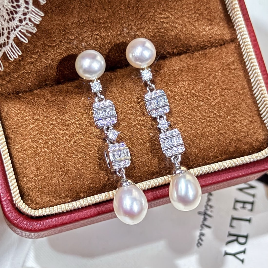 Natural Pearl Earrings - 2