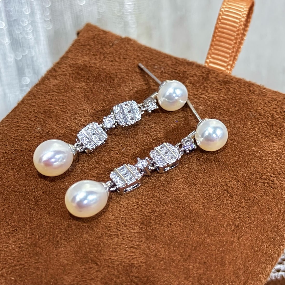 Natural Pearl Earrings - 3