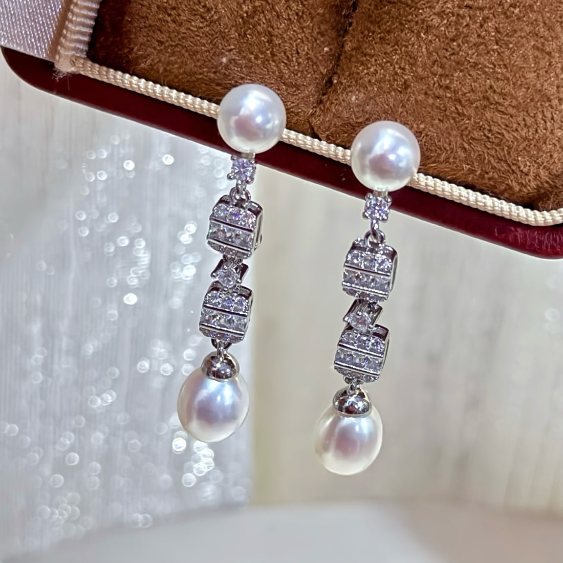 Natural Pearl Earrings - 4