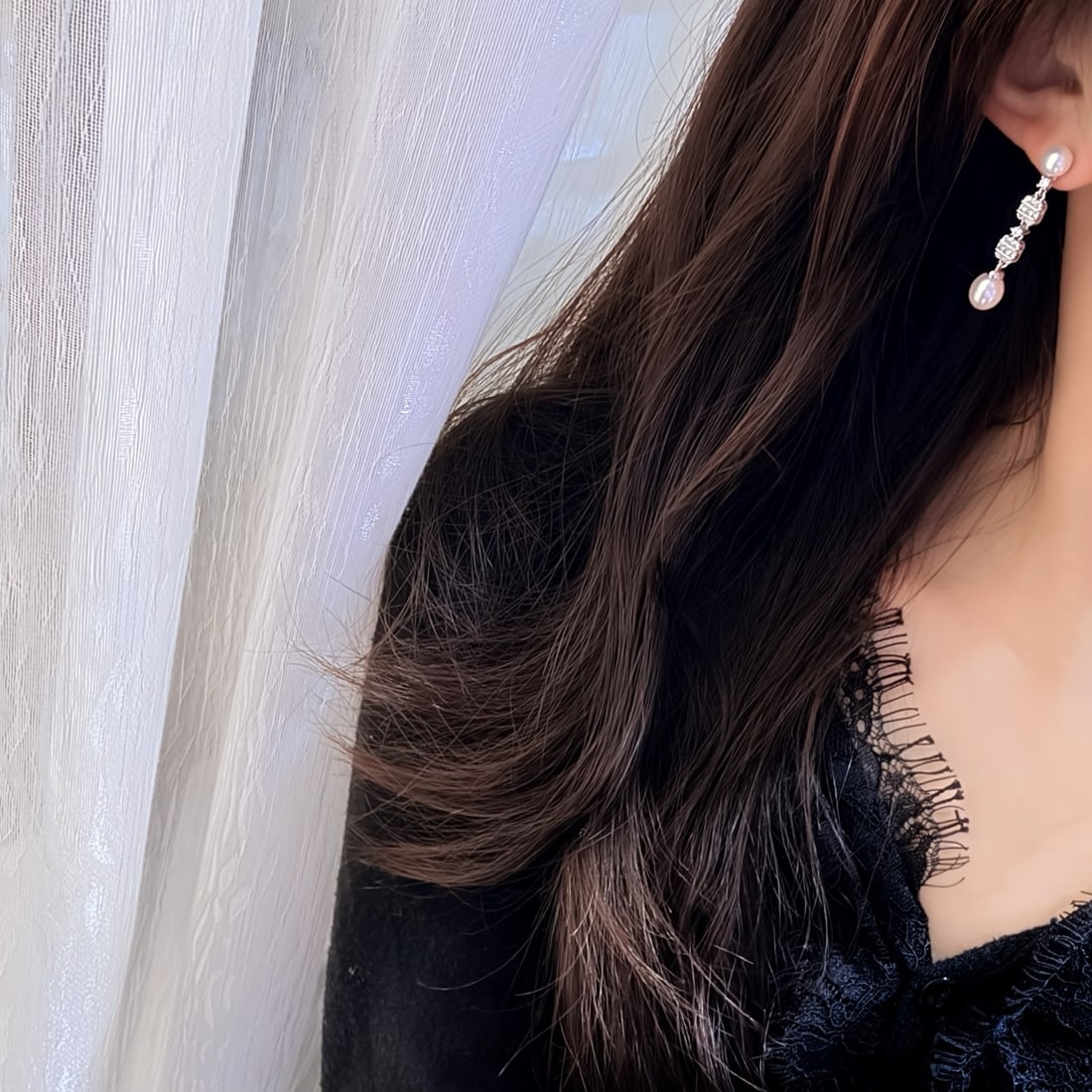 Natural Pearl Earrings - 6