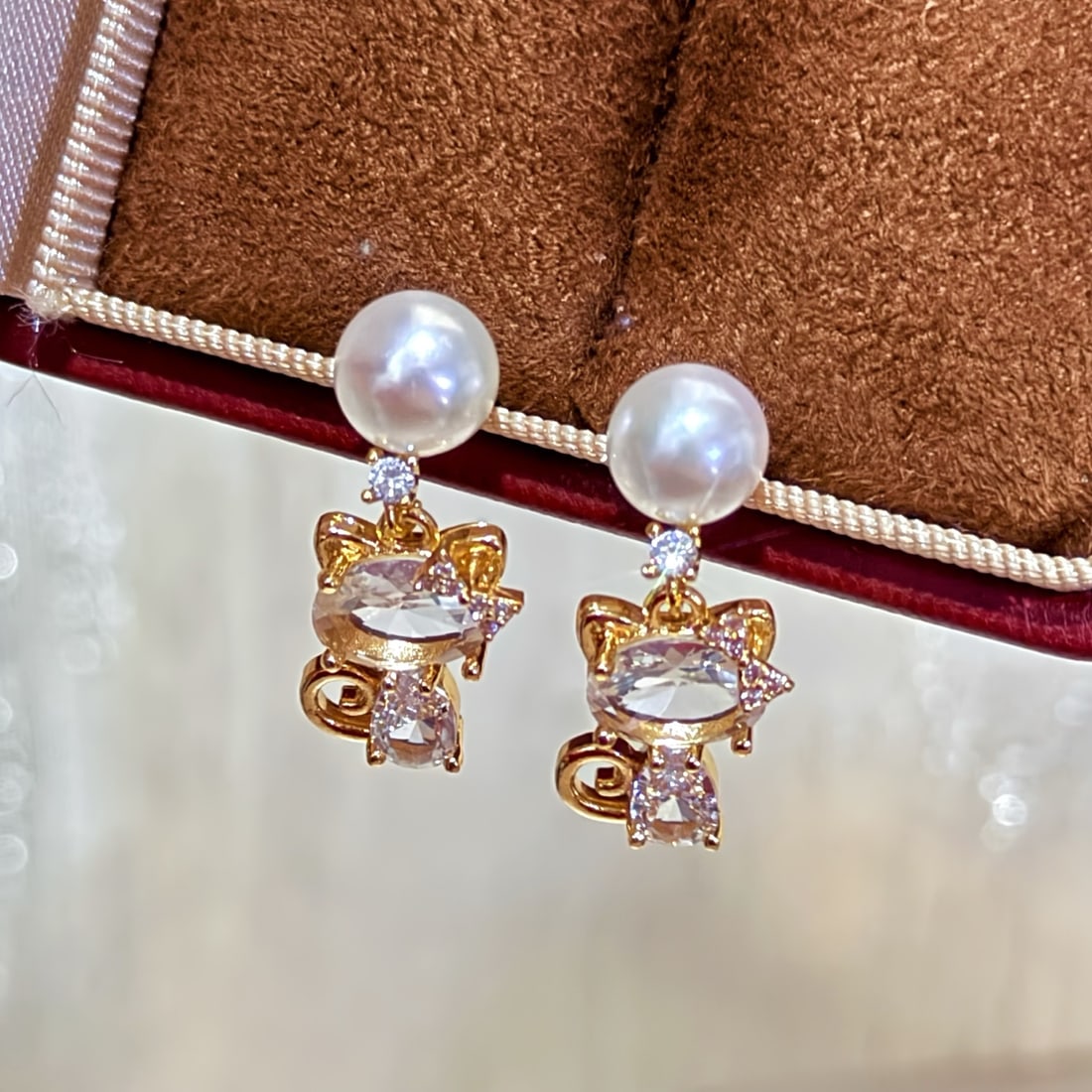 Natural Pearl Earrings - 2