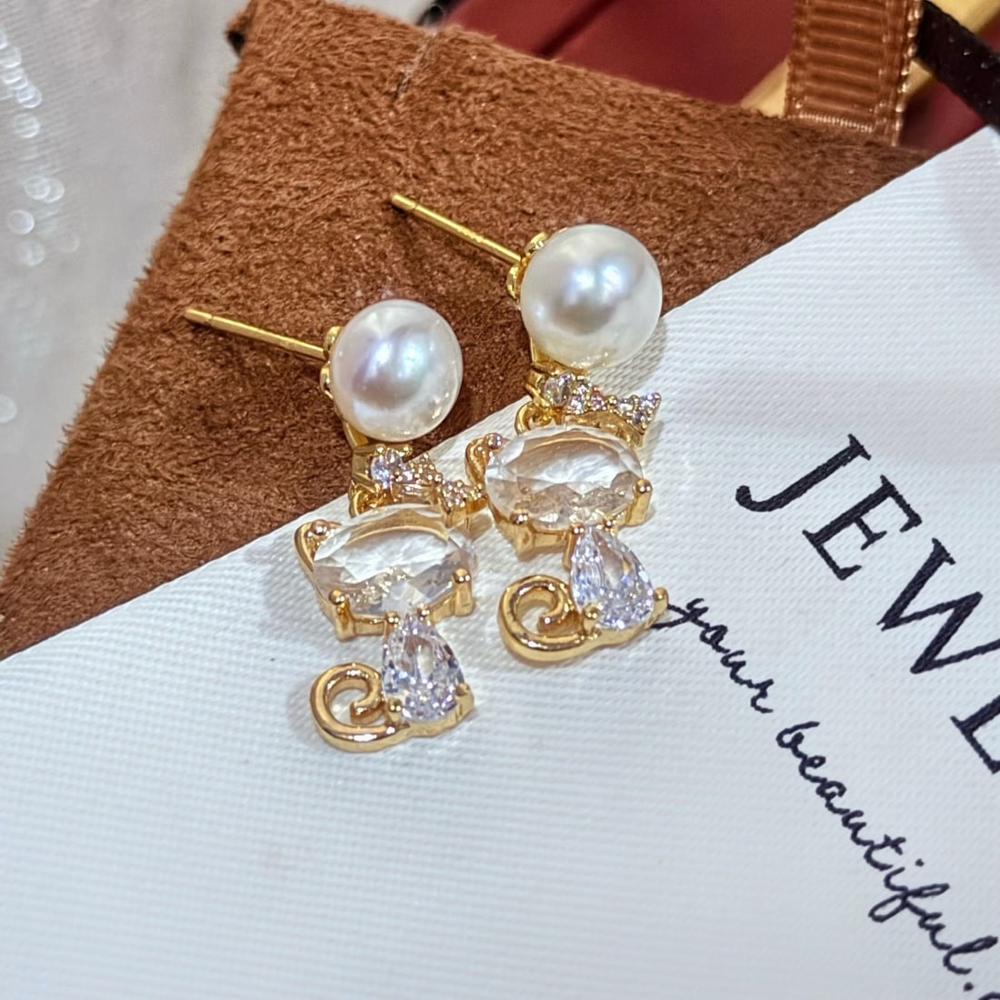 Natural Pearl Earrings - 5
