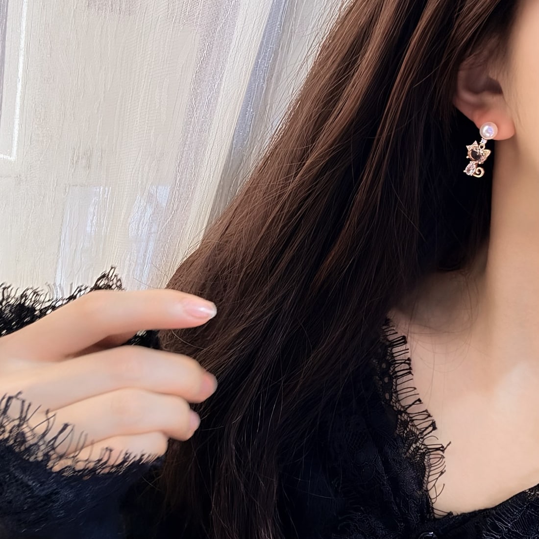 Natural Pearl Earrings - 6