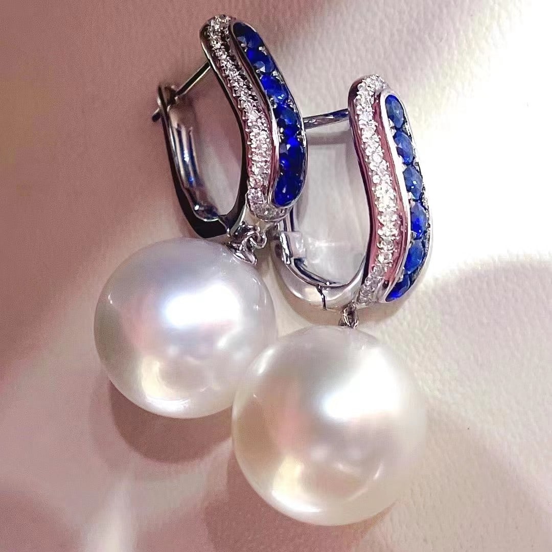 S925 Silver Natural Pearl Earrings - 2